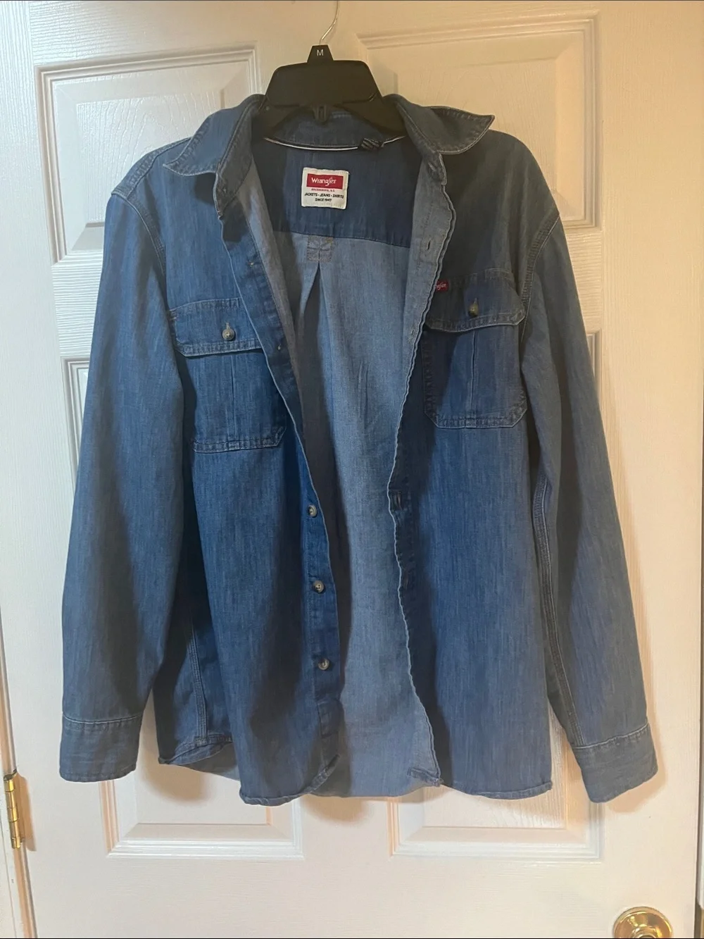 Men’s Wrangler Blue Denim Shirt Jacket